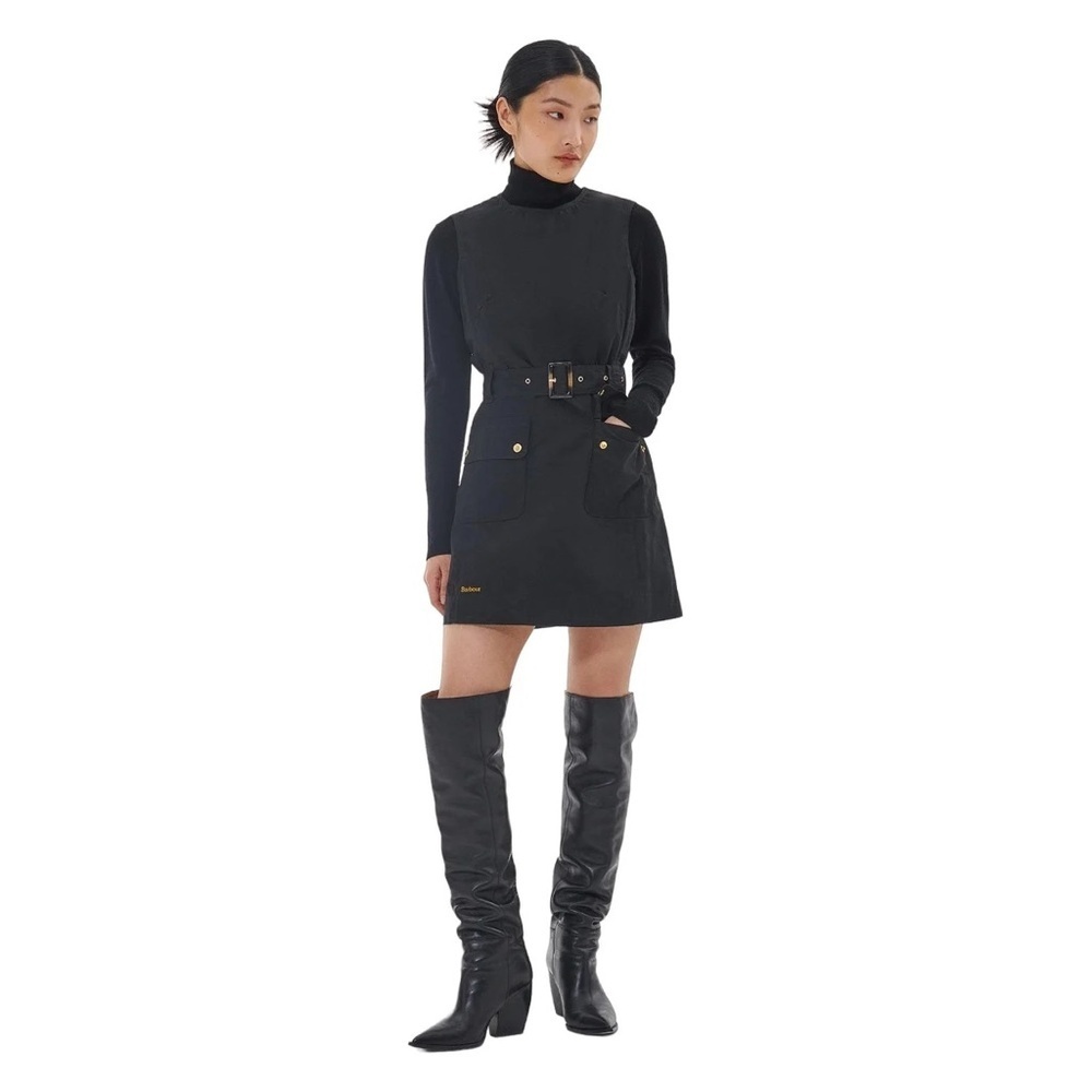 NWOT Barbour Black Mini Cray Dress